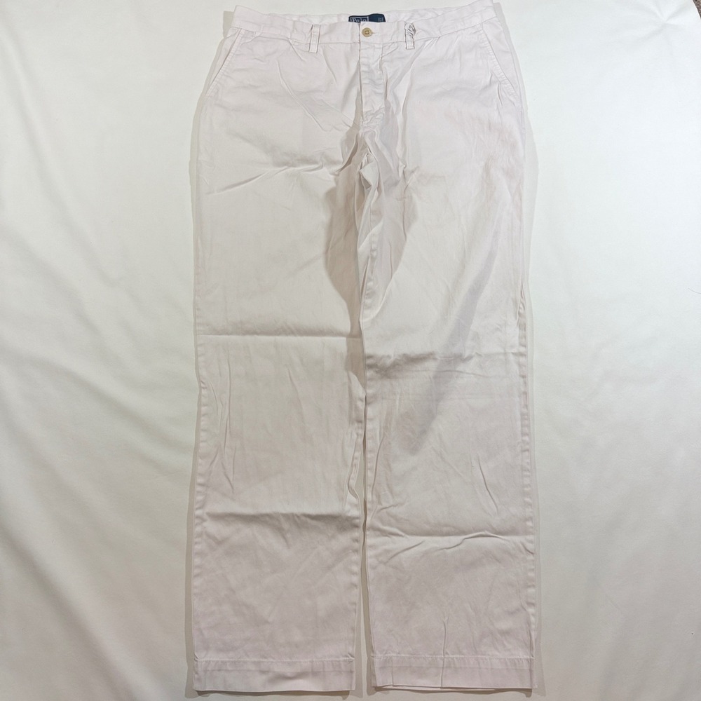 Polo Ralph Lauren Chino Pants Mens 35x32 White Good Straight Leg Cotton